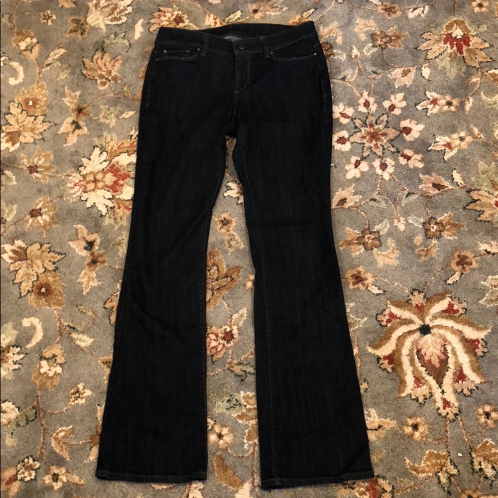 Ann Taylor stretch flare denim size 4 curvy fit